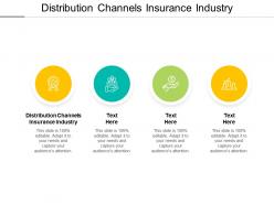 Distribution channels insurance industry ppt powerpoint presentation professional portfolio cpb