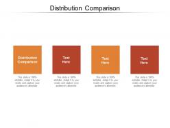 Distribution comparison ppt powerpoint presentation gallery design templates cpb