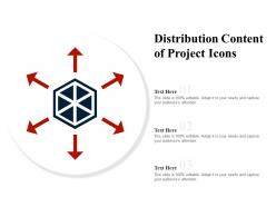 Distribution content of project icons