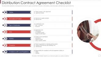 Distribution contract agreement checklist