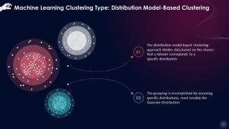 Distribution Model Based Clustering In Machine Learning Training Ppt