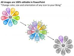 87055020 style circular hub-spoke 9 piece powerpoint template diagram graphic slide