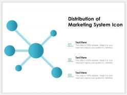Distribution of marketing system icon