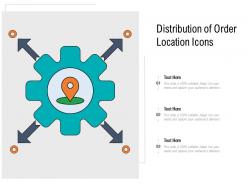 Distribution of order location icons