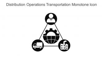 Distribution Operations Transportation Monotone Icon In Powerpoint Pptx Png And Editable Eps Format