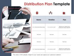 Distribution plan template ppt powerpoint presentation gallery professional