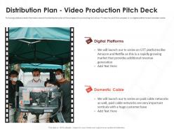 Distribution plan video production pitch deck
