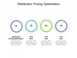 Distribution pricing optimization ppt powerpoint presentation outline clipart cpb
