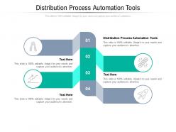 Distribution process automation tools ppt powerpoint presentation file maker cpb