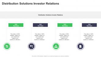 Distribution Solutions Investor Relations In Powerpoint And Google Slides Cpb
