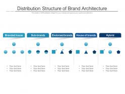 Distribution structure of brand architecture