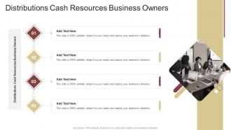 Distributions Cash Resources Business Owners In Powerpoint And Google Slides Cpb