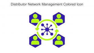 Distributor Network Management Colored Icon In Powerpoint Pptx Png And Editable Eps Format