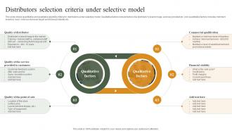 Distributors Selection Criteria Under Selective Model Building Ideal Distribution Network