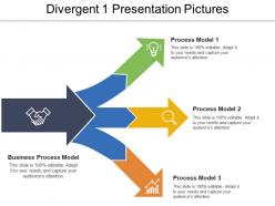 91281720 style linear 1-many 3 piece powerpoint presentation diagram template slide