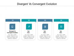 Divergent vs convergent evolution ppt powerpoint presentation portfolio slides cpb