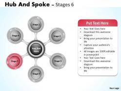 82184667 style circular hub-spoke 6 piece powerpoint template diagram graphic slide