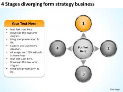 Diverging form strategy business powerpoint presentations charts and diagrams slides