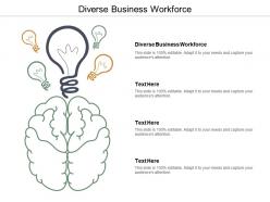 Diverse business workforce ppt powerpoint presentation infographic template visual aids cpb