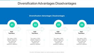 Diversification Advantages Disadvantages In Powerpoint And Google Slides Cpb