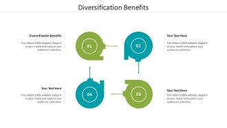 Diversification benefits ppt powerpoint presentation slides deck cpb
