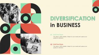 Diversification In Business Ppt Styles Background Images