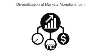 Diversification Of Markets Monotone Icon In Powerpoint Pptx Png And Editable Eps Format