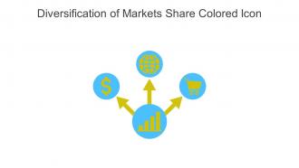 Diversification Of Markets Share Colored Icon In Powerpoint Pptx Png And Editable Eps Format