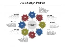 Diversification portfolio ppt powerpoint presentation show information cpb