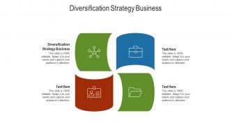 Diversification strategy business ppt powerpoint presentation layouts slide cpb