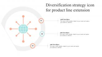 Diversification Strategy Icon For Product Line Extension