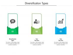 Diversification types ppt powerpoint presentation infographic template graphics pictures cpb