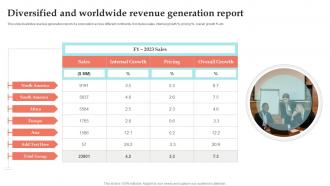 Diversified And Worldwide Revenue Generation Report
