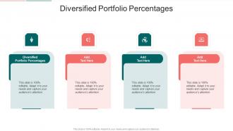 Diversified Portfolio Percentages In Powerpoint And Google Slides Cpb