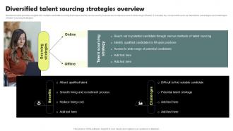 Diversified Talent Sourcing Strategies Overview Workforce Acquisition Plan For Developing Talent