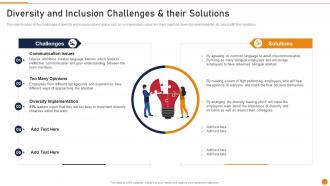 Diversity And Inclusion Challenges And Their Solutions Embed D And I In The Company