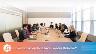 Diversity and inclusion training on behaviour of an inclusive leader edu ppt