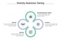 Diversity awareness training ppt powerpoint presentation slides download cpb