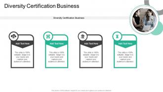 Diversity Certification Business In Powerpoint And Google Slides Cpb