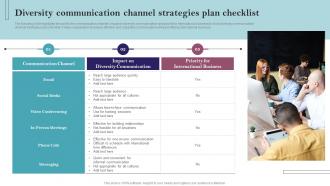 Diversity Communication Channel Strategies Plan Checklist