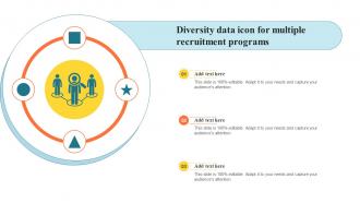 Diversity Data Icon For Multiple Recruitment Programs