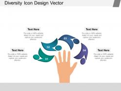 Diversity icon design vector