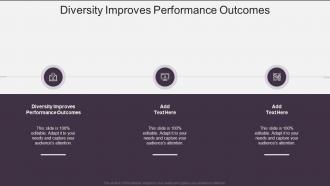 Diversity Improves Performance Outcomes In Powerpoint And Google Slides Cpb