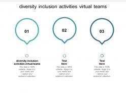 Diversity inclusion activities virtual teams ppt powerpoint presentation inspiration cpb