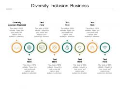 Diversity inclusion business ppt powerpoint presentation show summary cpb