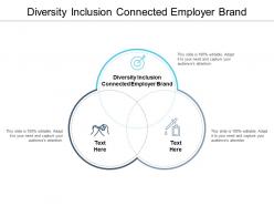 Diversity inclusion connected employer brand ppt powerpoint presentation show ideas cpb