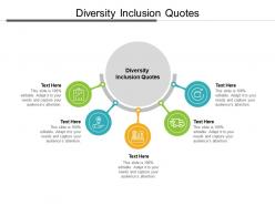 Diversity inclusion quotes ppt powerpoint presentation portfolio icons cpb