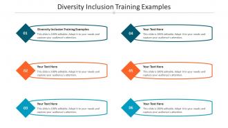 Diversity Inclusion Training Examples Ppt Powerpoint Presentation Styles Graphics Example Cpb