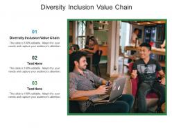 Diversity inclusion value chain ppt powerpoint presentation styles infographics cpb