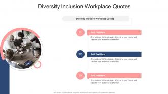 Diversity Inclusion Workplace Quotes In Powerpoint And Google Slides Cpb